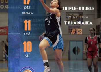 Τρομερό Triple Double της Τσιανάκα στην Α Νεανίδων (vid)